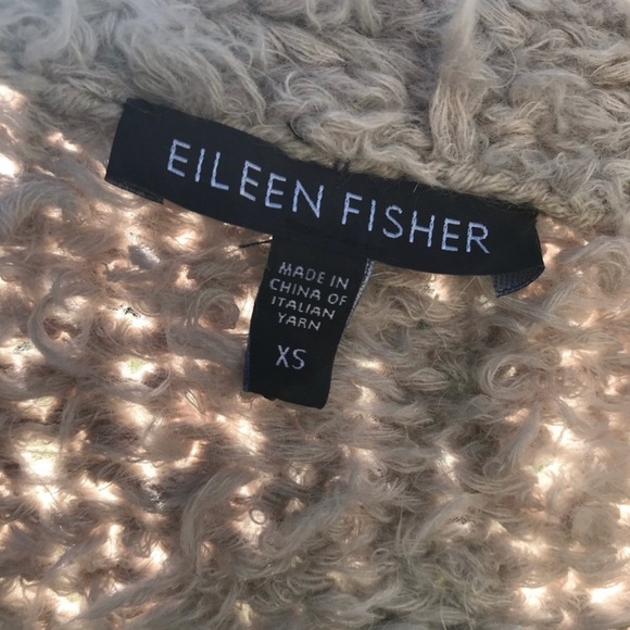 EILEEN Fisher Faux Furry Cuddly Jacket poly-blend - Picture 3 of 5